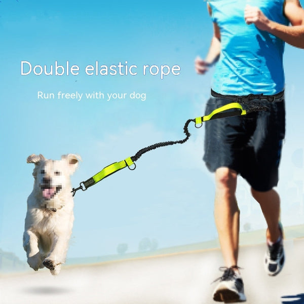 Hand-free Stretchable Rope for dogs while running/walk