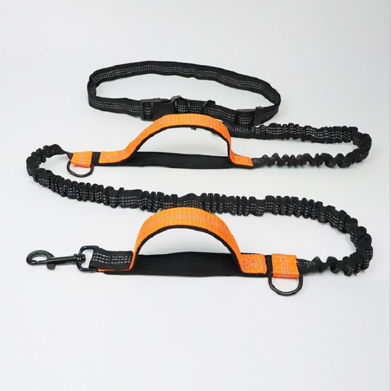 Hand-free Stretchable Rope for dogs while running/walk