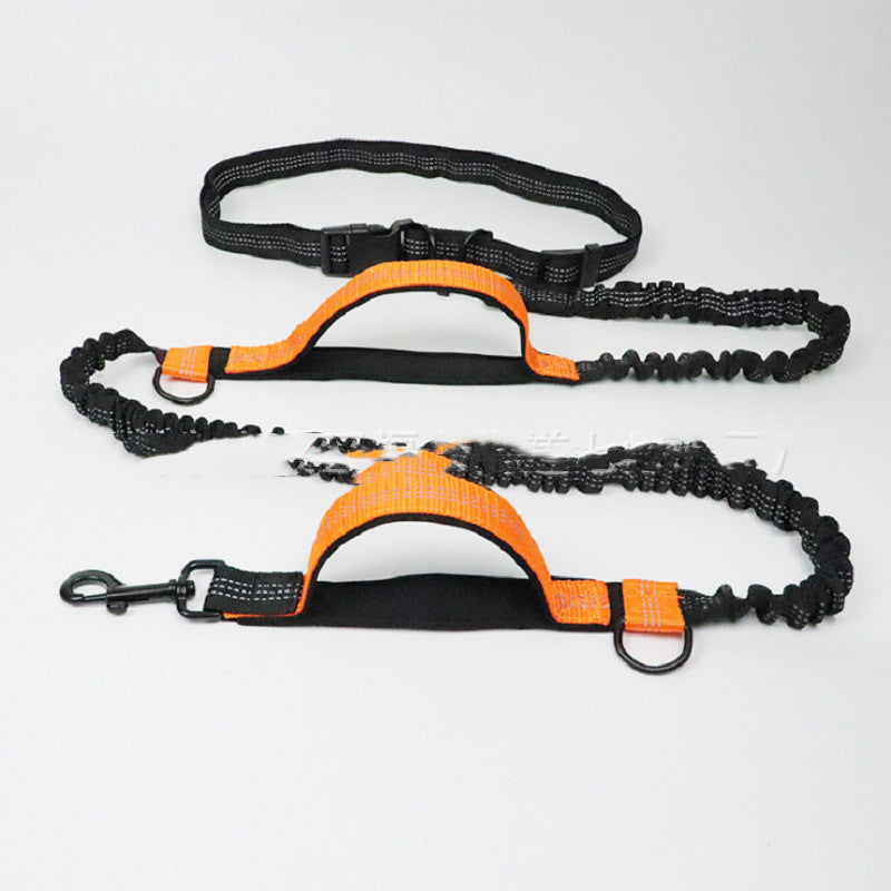 Hand-free Stretchable Rope for dogs while running/walk