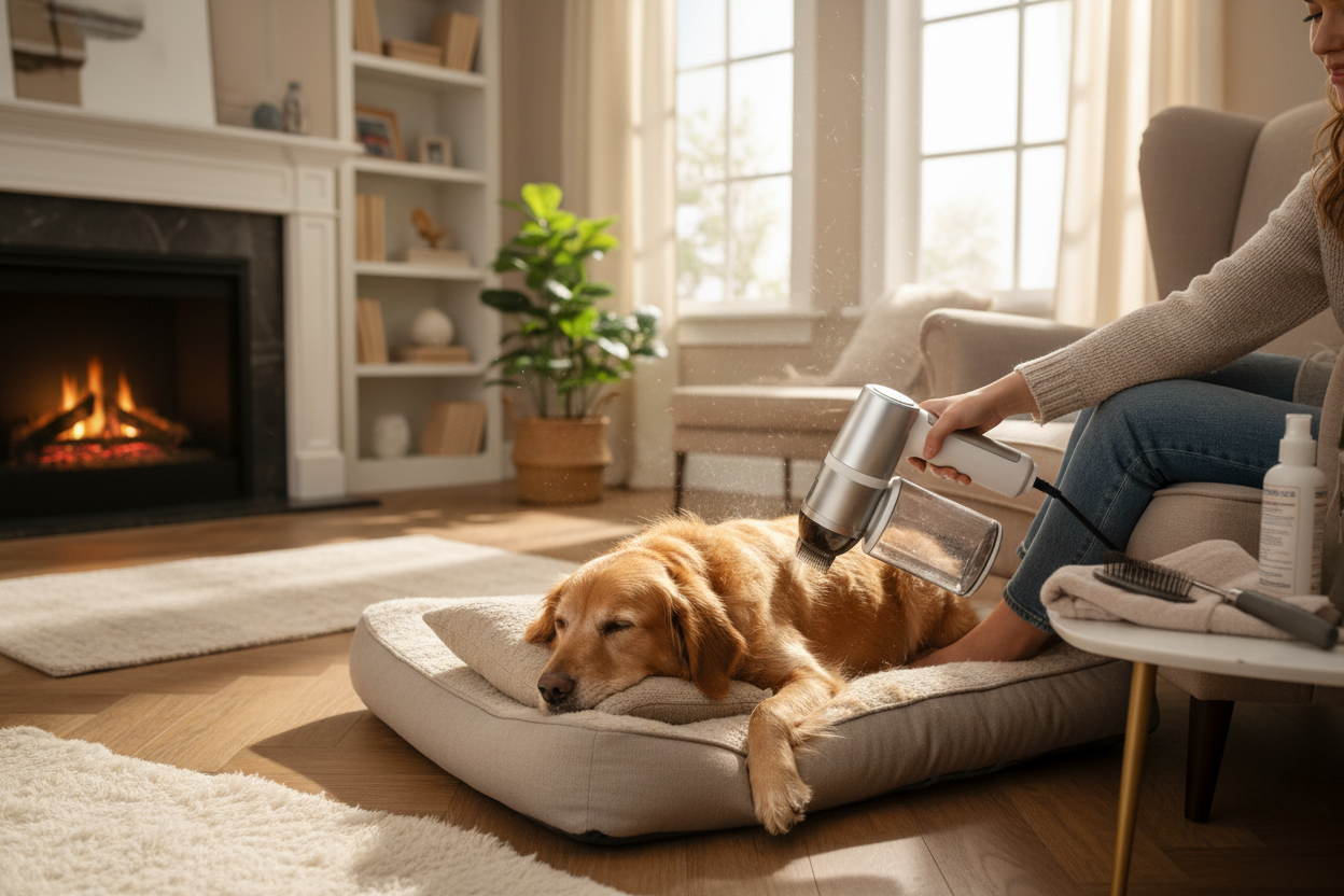 Mess-Free Pet Grooming Vacuum Kit